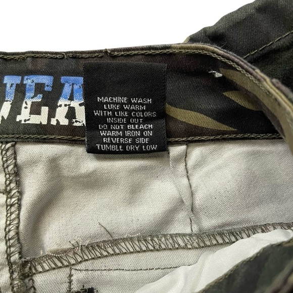 VIP Camo Denim Joggers Juniors 1/25  Adjustable Ankle Zip+Flap Pockets NWT - Picture 10 of 16